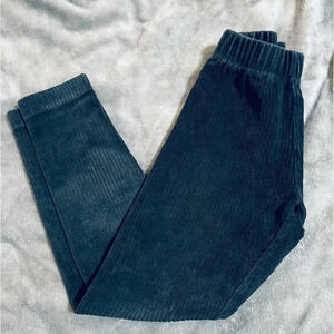 Hanna Andersson Big Girl Kid SZ 5 Dark Grey‎ Black Elastic Leggings Formal